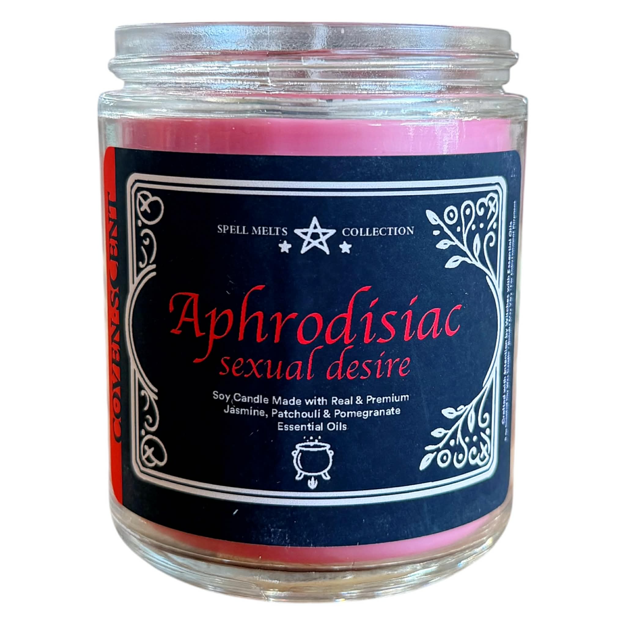 Spell For Aphrodisiac - 8 oz Glass Candle - Image 3