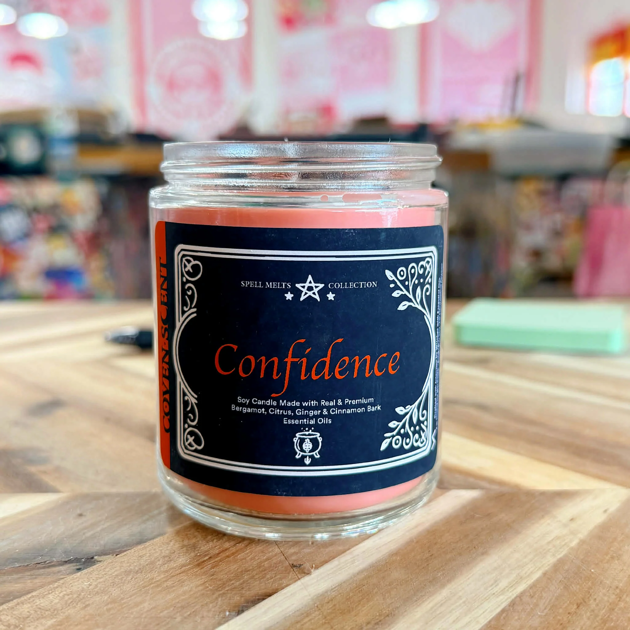 Spell For Confidence - 8 oz Glass Candle - Image 3