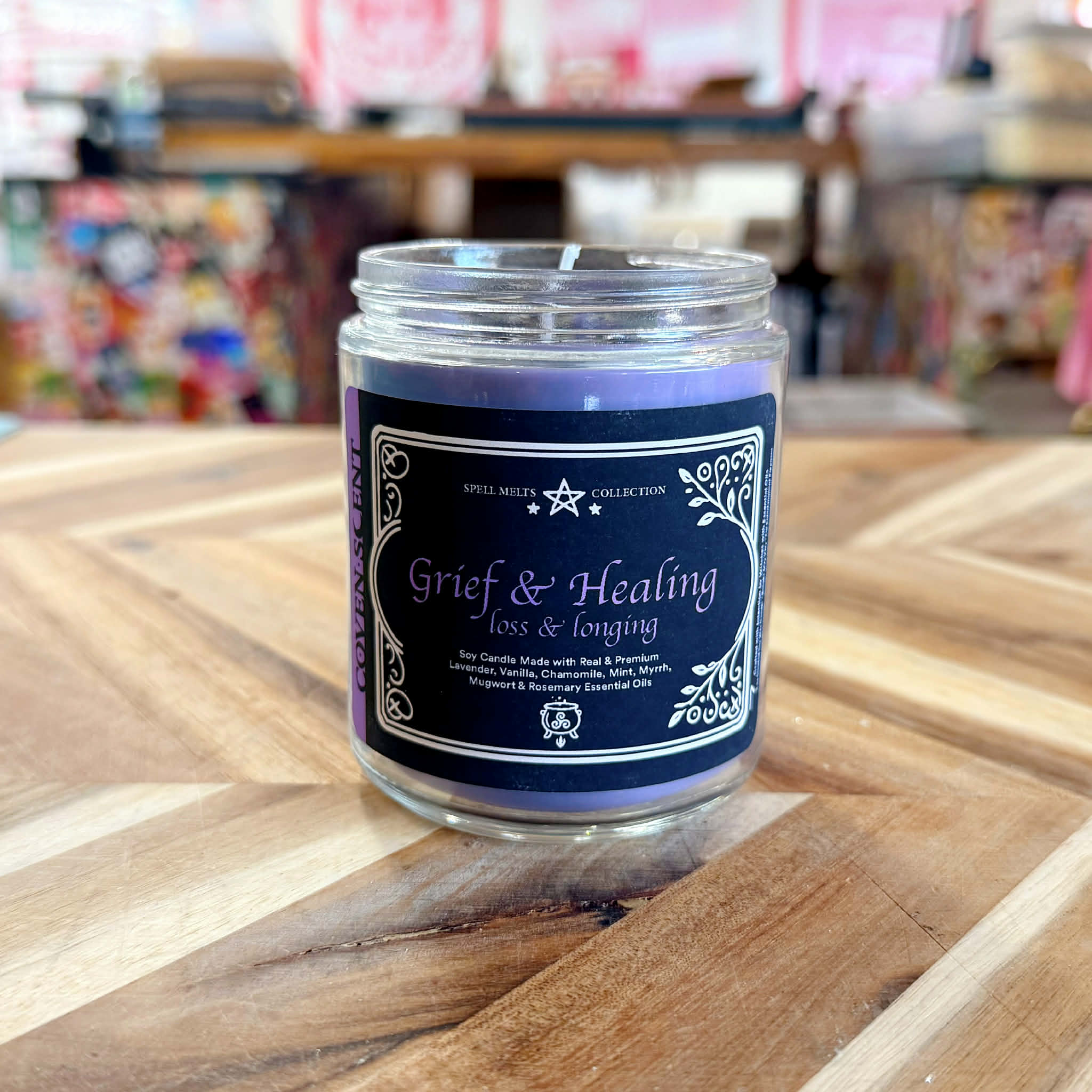 Spell For Grief & Healing - 8 oz Glass Candle - Image 3