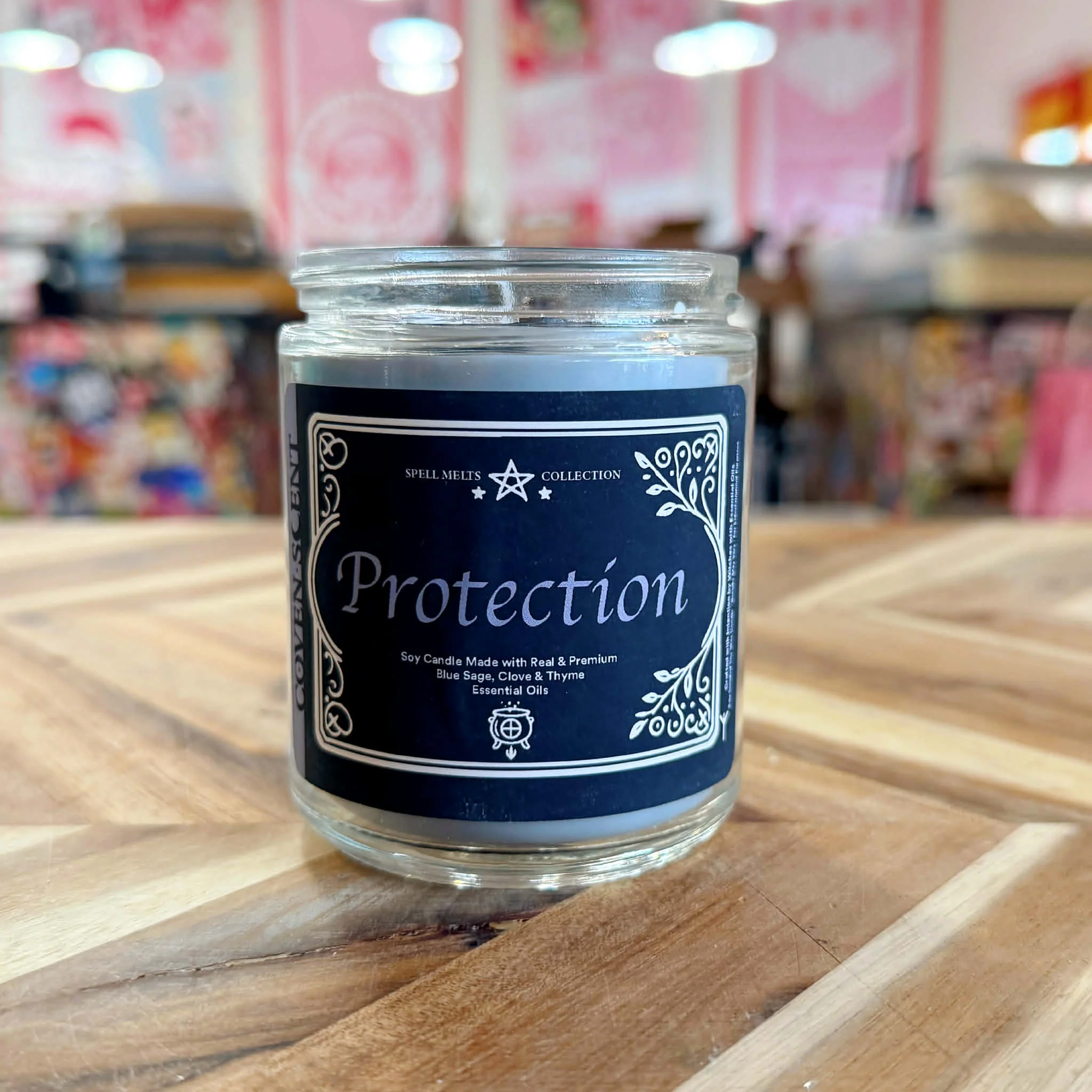Spell For Protection - 8 oz Glass Candle - Image 3