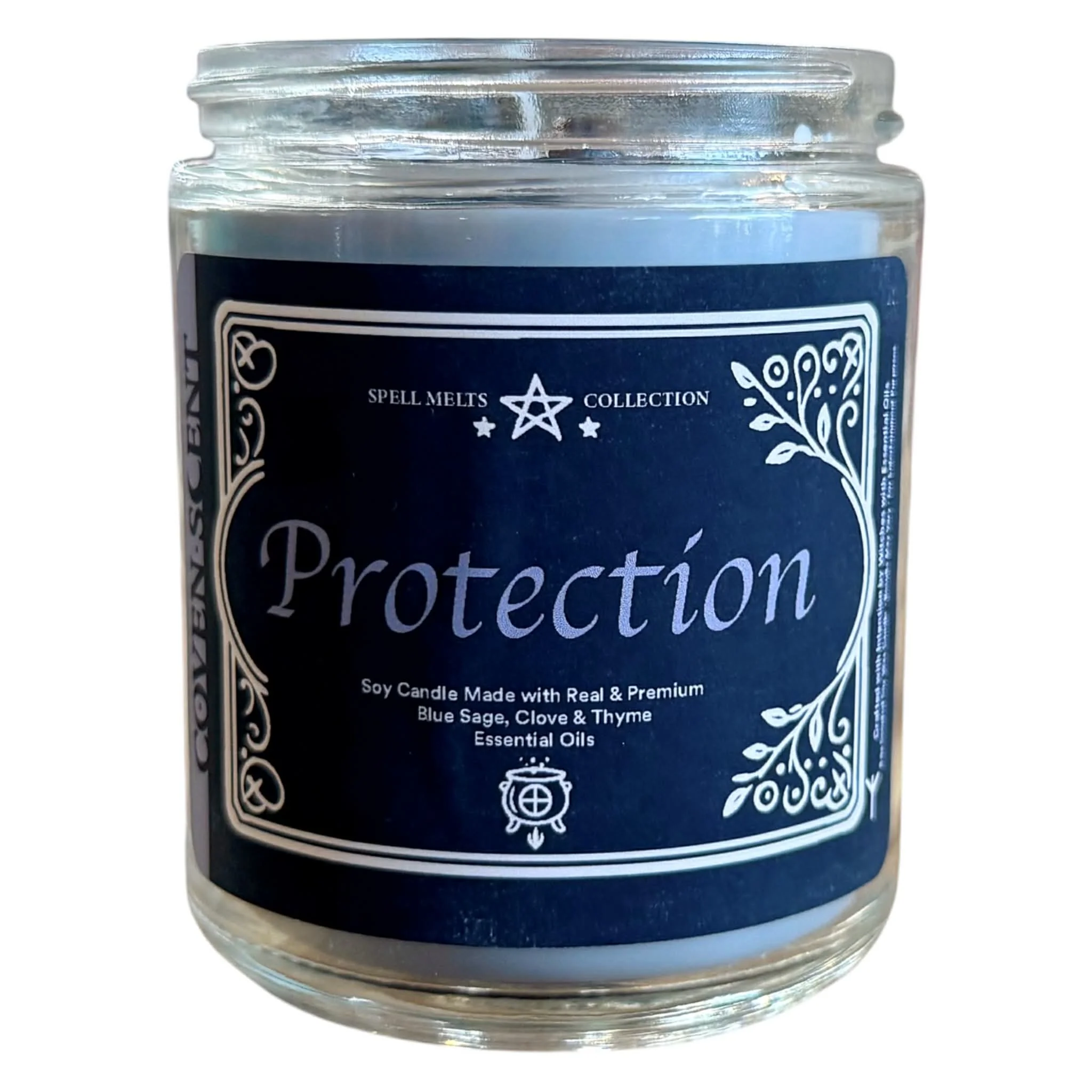 Spell For Protection - 8 oz Glass Candle - Image 4